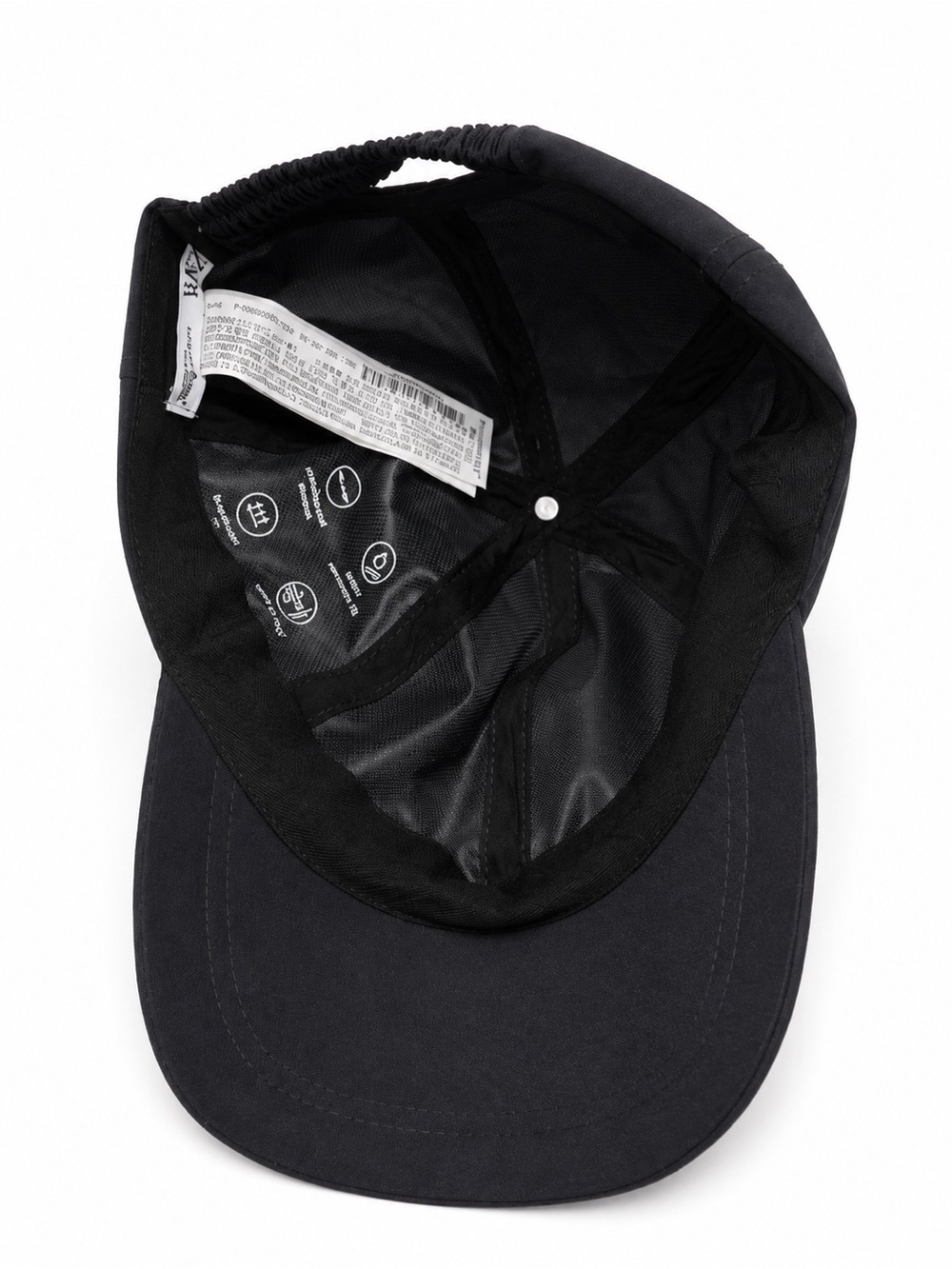 ZARA Black Water Repellent Windproof Stretch Baseball Cap Hat Size M NWT - Picture 3 of 4